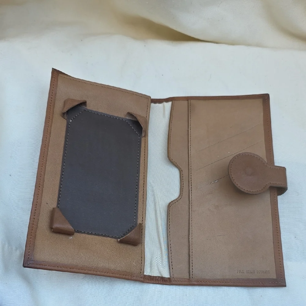 Premium Tan Leather Phone Cover
